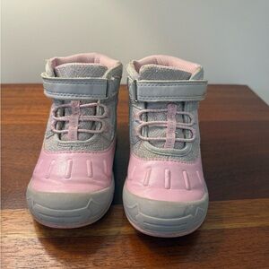 Stride Rite Pink and Gray Boots